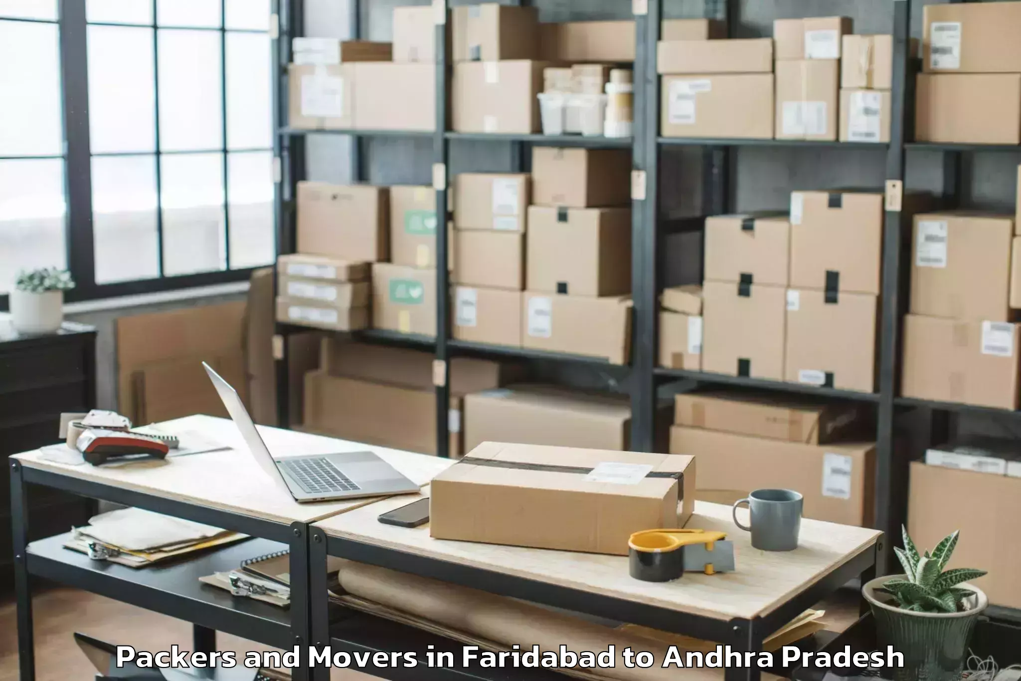 Trusted Faridabad to Samalkot Packers And Movers